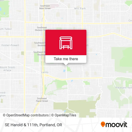 SE Harold & 111th map