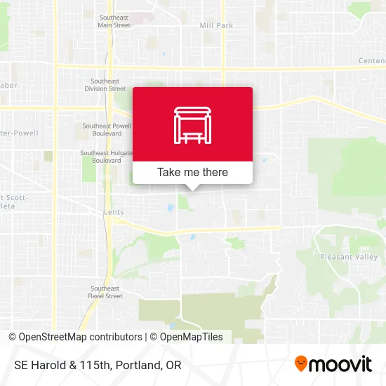 SE Harold & 115th map