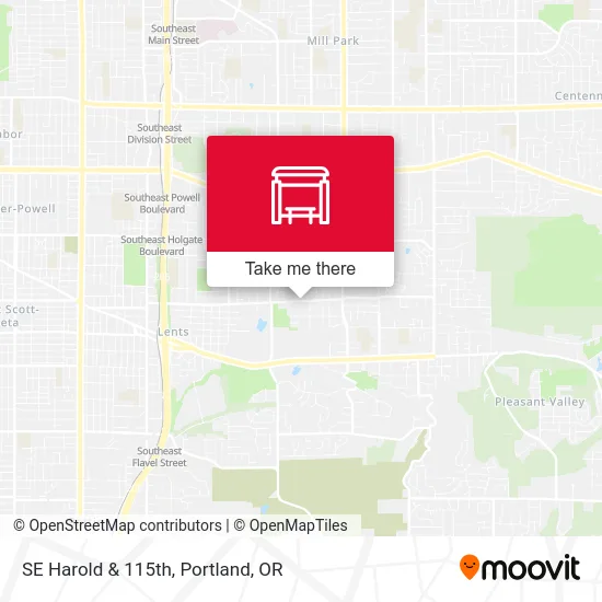 SE Harold & 115th map