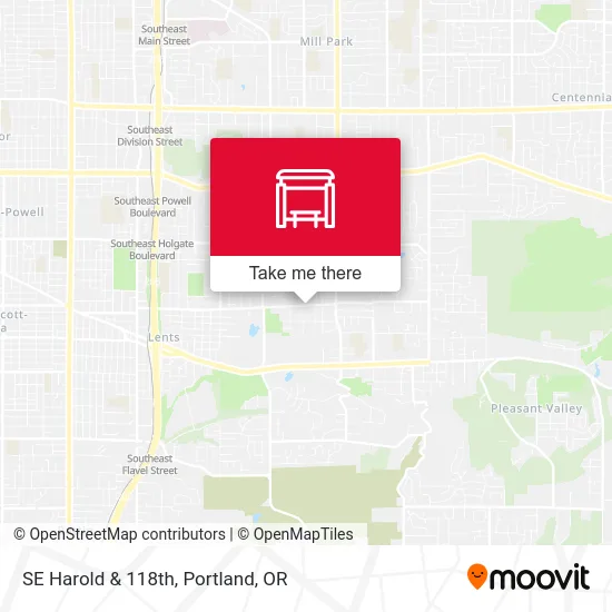 SE Harold & 118th map