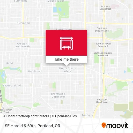 SE Harold & 69th map