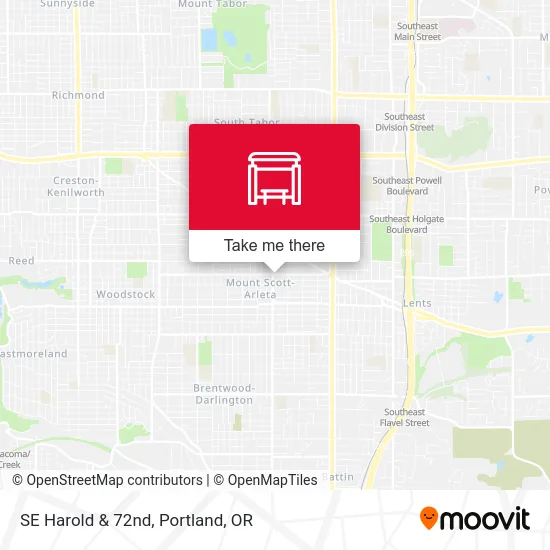 SE Harold & 72nd map
