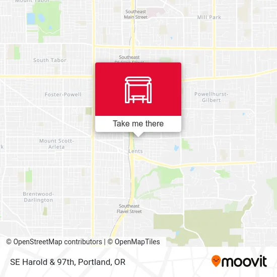 SE Harold & 97th map