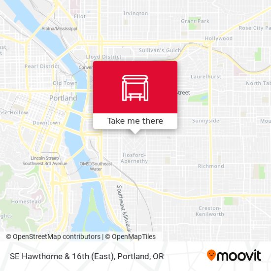 Mapa de SE Hawthorne & 16th (East)
