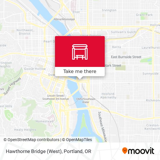 Mapa de Hawthorne Bridge (West)