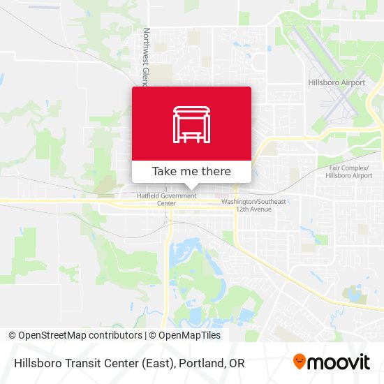 Hillsboro Transit Center (East) map