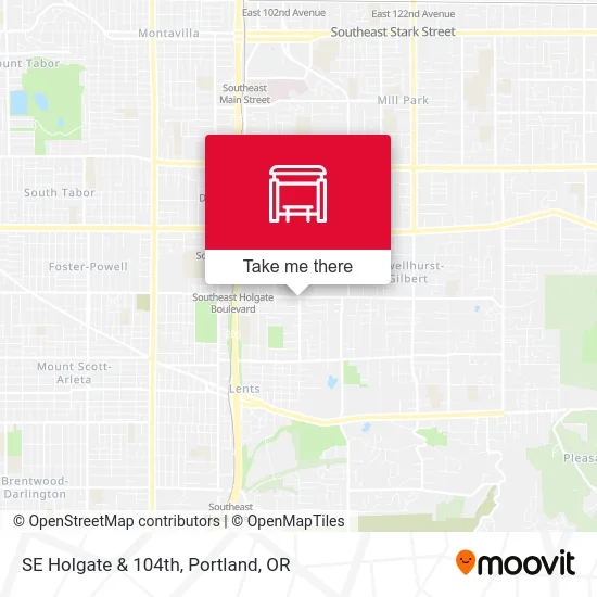 Mapa de SE Holgate & 104th