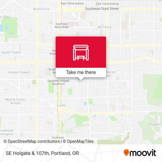 SE Holgate & 107th map