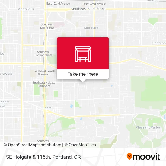 Mapa de SE Holgate & 115th
