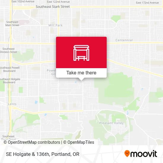 Mapa de SE Holgate & 136th