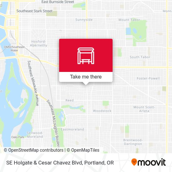 SE Holgate & Cesar Chavez Blvd map