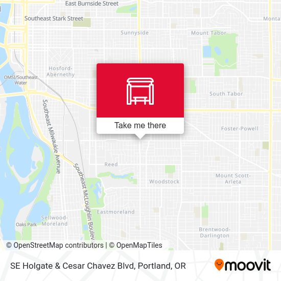 SE Holgate & Cesar Chavez Blvd map