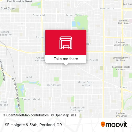 SE Holgate & 56th map