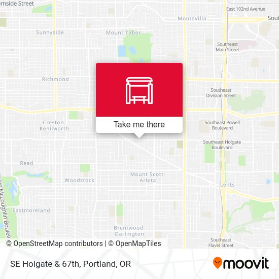 Mapa de SE Holgate & 67th