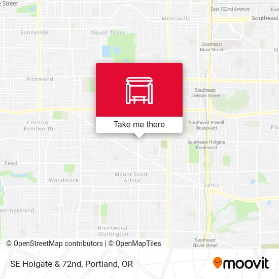 Mapa de SE Holgate & 72nd