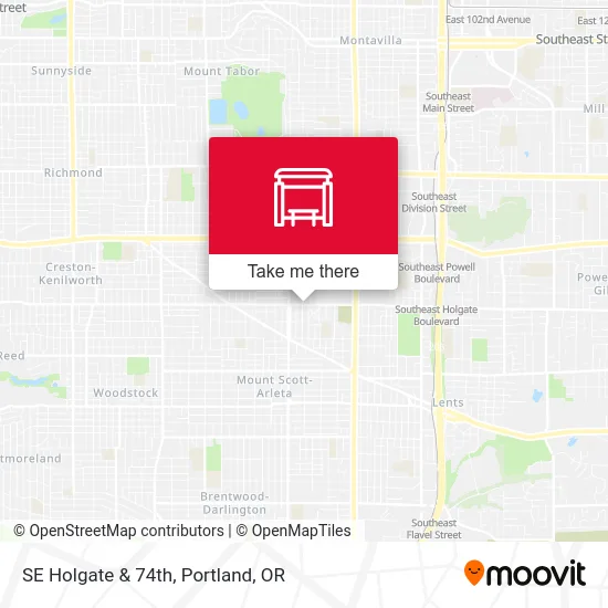 SE Holgate & 74th map