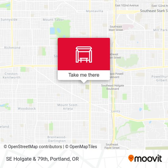 Mapa de SE Holgate & 79th