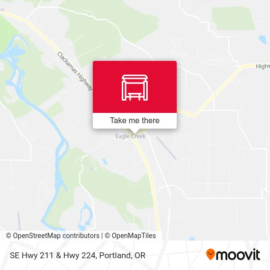 SE Hwy 211 & Hwy 224 map
