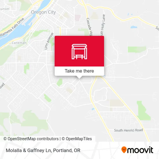 Molalla & Gaffney Ln map