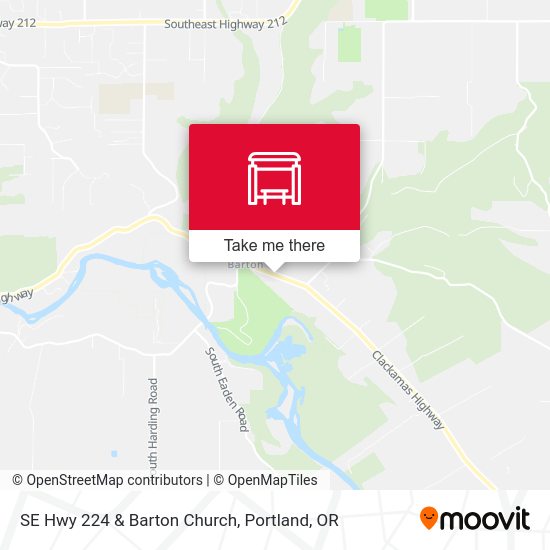 SE Hwy 224 & Barton Church map