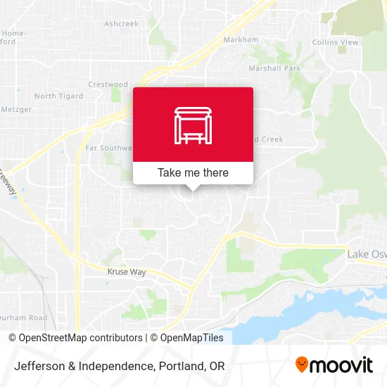 Jefferson & Independence map