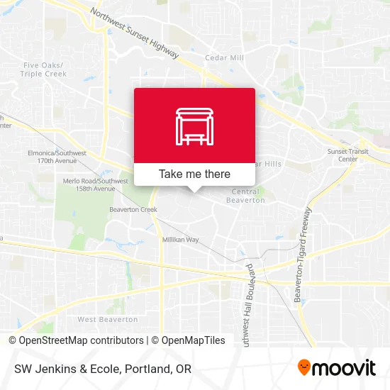 SW Jenkins & Ecole map