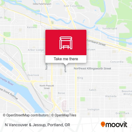 Mapa de N Vancouver & Jessup