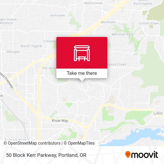 Mapa de 50 Block Kerr Parkway