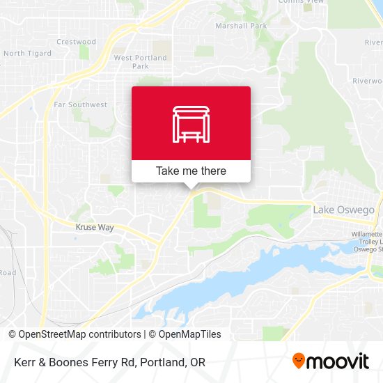 Mapa de Kerr & Boones Ferry Rd