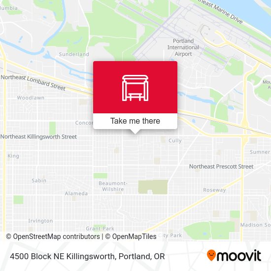 Mapa de 4500 Block NE Killingsworth