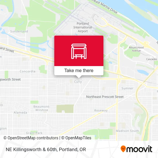 Mapa de NE Killingsworth & 60th