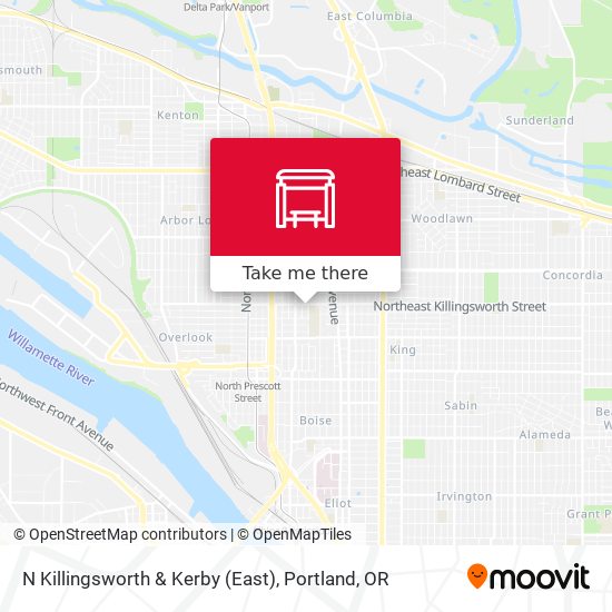 Mapa de N Killingsworth & Kerby (East)