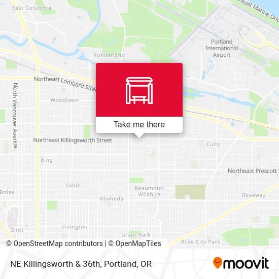 Mapa de NE Killingsworth & 36th