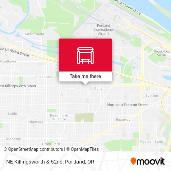 Mapa de NE Killingsworth & 52nd
