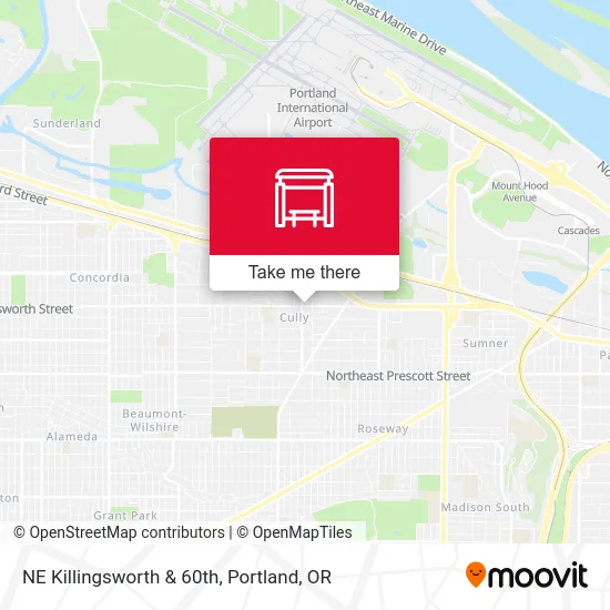 Mapa de NE Killingsworth & 60th