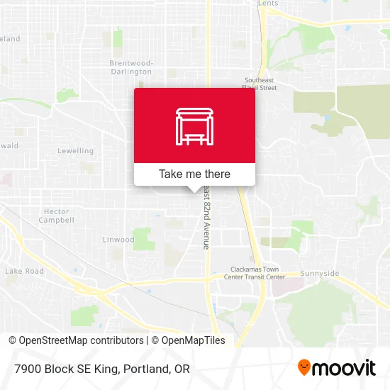 Mapa de 7900 Block SE King