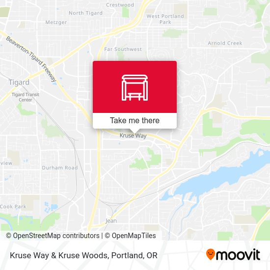 Kruse Way & Kruse Woods map