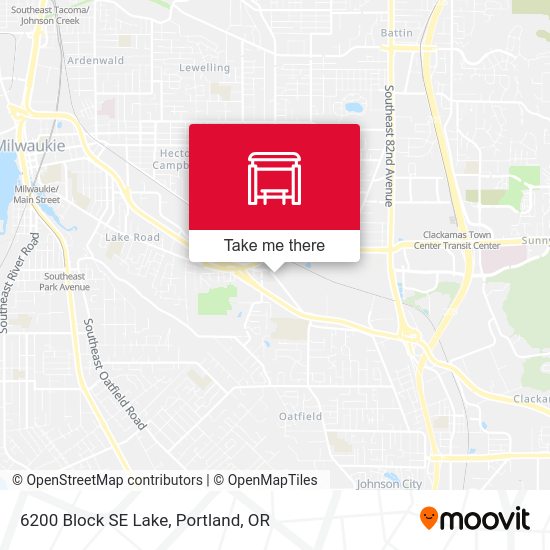 6200 Block SE Lake map