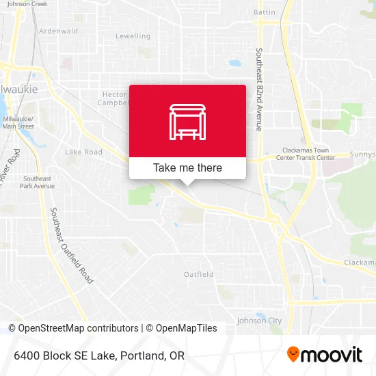Mapa de 6400 Block SE Lake