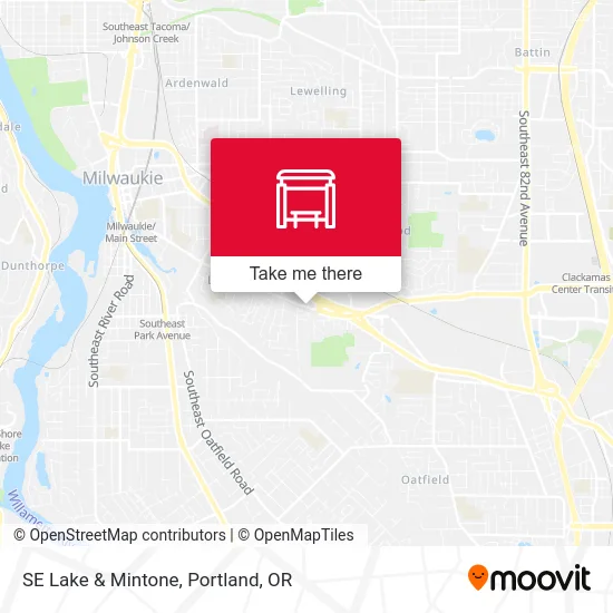 Mapa de SE Lake & Mintone