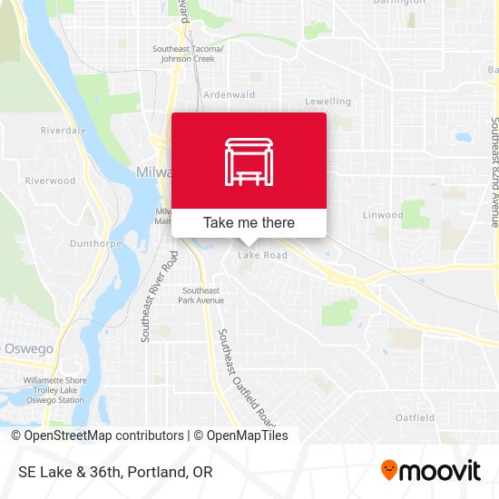Mapa de SE Lake & 36th