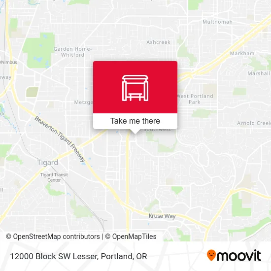 12000 Block SW Lesser map