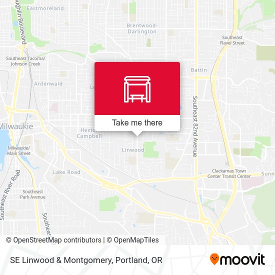 SE Linwood & Montgomery map
