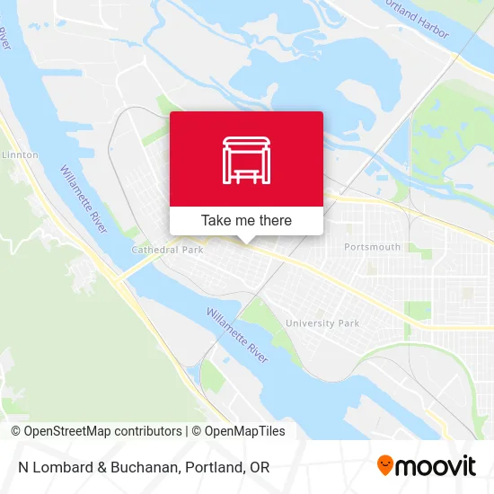 N Lombard & Buchanan map