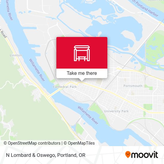 Mapa de N Lombard & Oswego