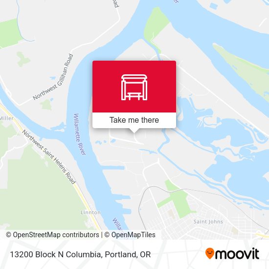 13200 Block N Columbia map