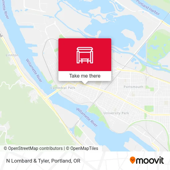 N Lombard & Tyler map