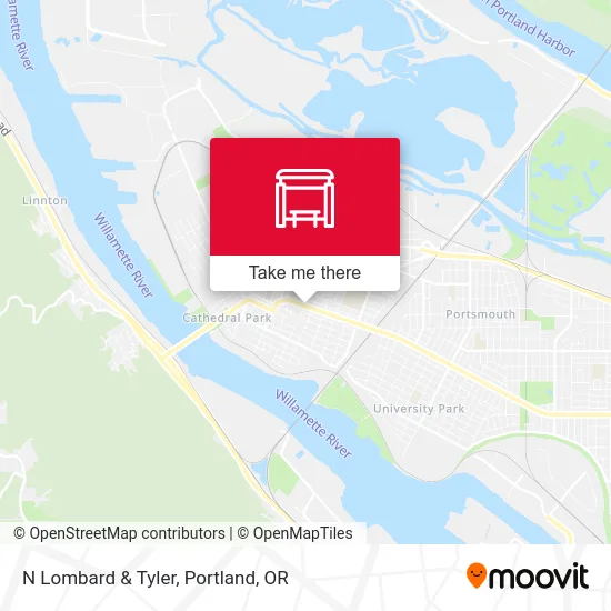 N Lombard & Tyler map