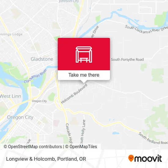 Longview & Holcomb map