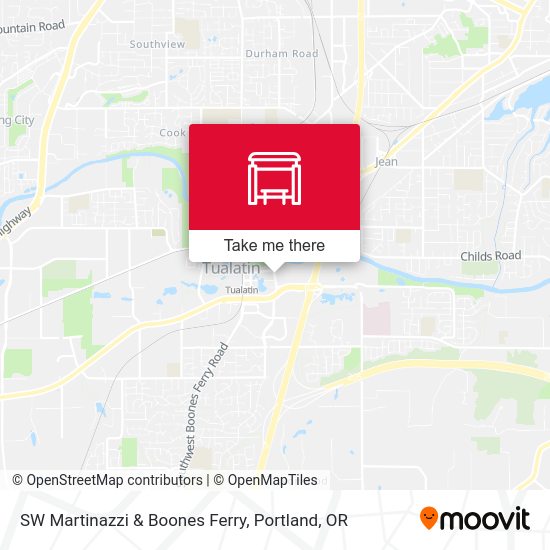 SW Martinazzi & Boones Ferry map